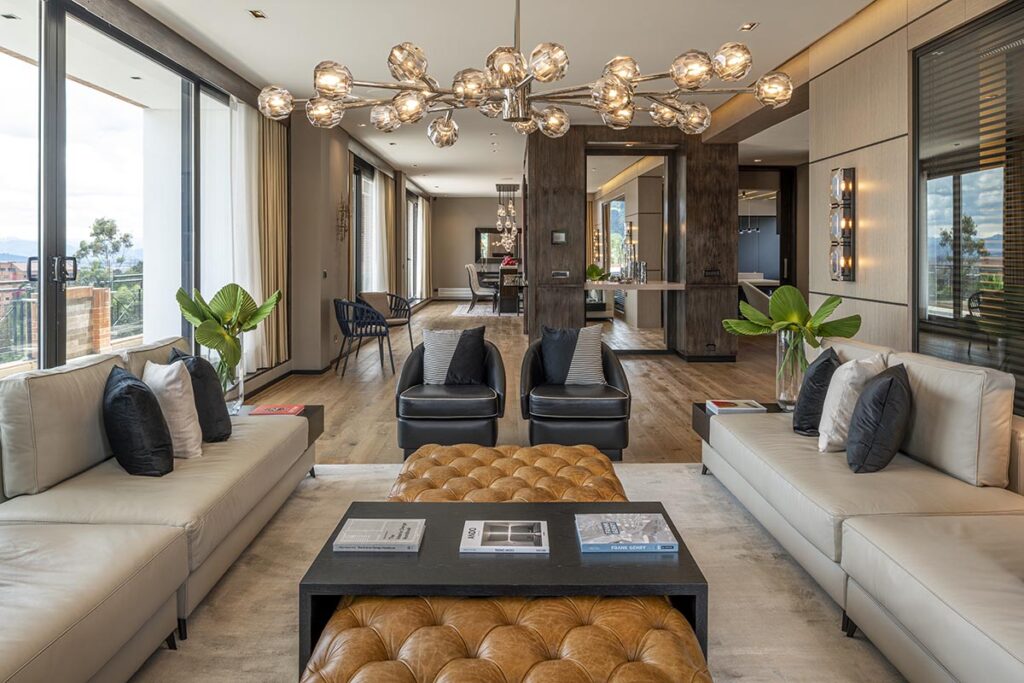 Apartamentos en los cerros de Bogotá.