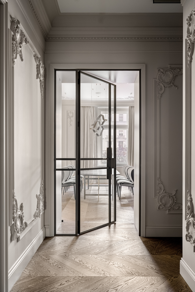 Apartamento con estilo clásico y moderno en Viena.